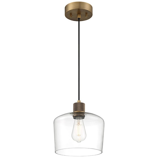 Access Lighting Port Nine Chardonnay, Chardonnay LED Pendant, Antique Brushed Brass Finish, Clear Glass 63141LEDDLP-ABB/CLR - main